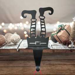 Steel Cheeky Christmas Elf Stocking Holder Hook - thumbnail 3