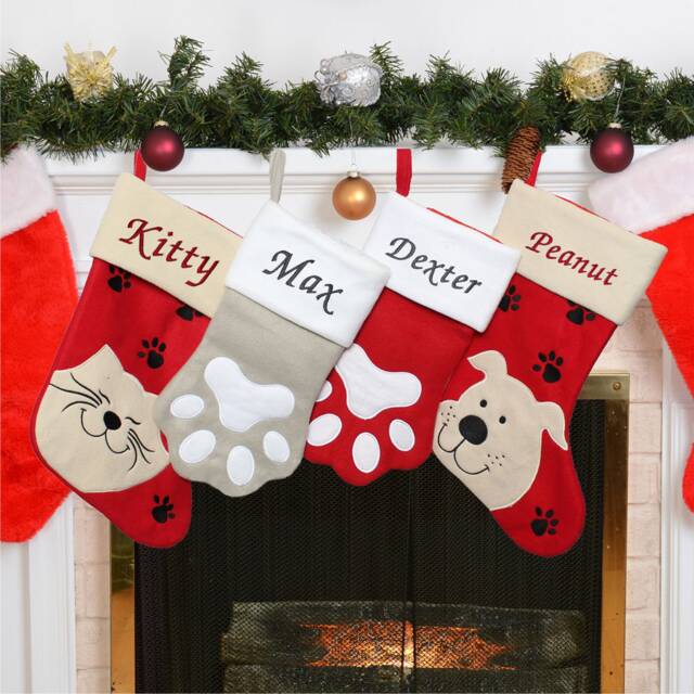 Personalised Pet Christmas Stocking - Xmas Dog Cat Animal Sack - image 1