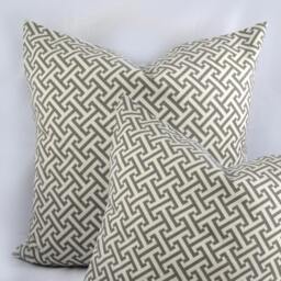 Waverly -Cross Section Charcoal, Grey - Decorative Pillow Cushion Covers Accent Throw - thumbnail 2