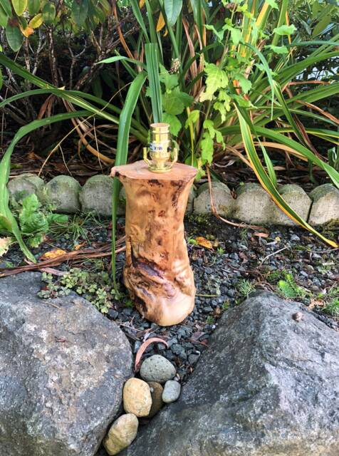 Driftwood Table Lamp Salvaged Wood - image 1