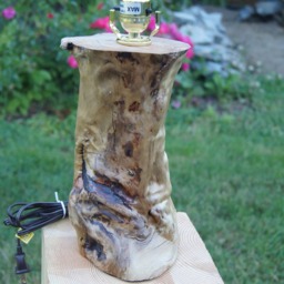 Driftwood Table Lamp Salvaged Wood - thumbnail 2