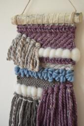 Woven Wall Hanging, Baby Shower Gift, Nursery Decor, Housewarming Hand Woven, Tapestry, Fibre Art, Textile Art