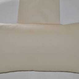 Cream Faux Leather Hanging Armchair Sofa Headrest Bolster Cushion With Inner Pad - thumbnail 2