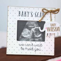 Personalised Engraved Baby Scan Photo Frame - Announcement New Parents To Be Gift Shower Pregnancy - thumbnail 1