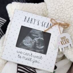 Personalised Engraved Baby Scan Photo Frame - Announcement New Parents To Be Gift Shower Pregnancy - thumbnail 2