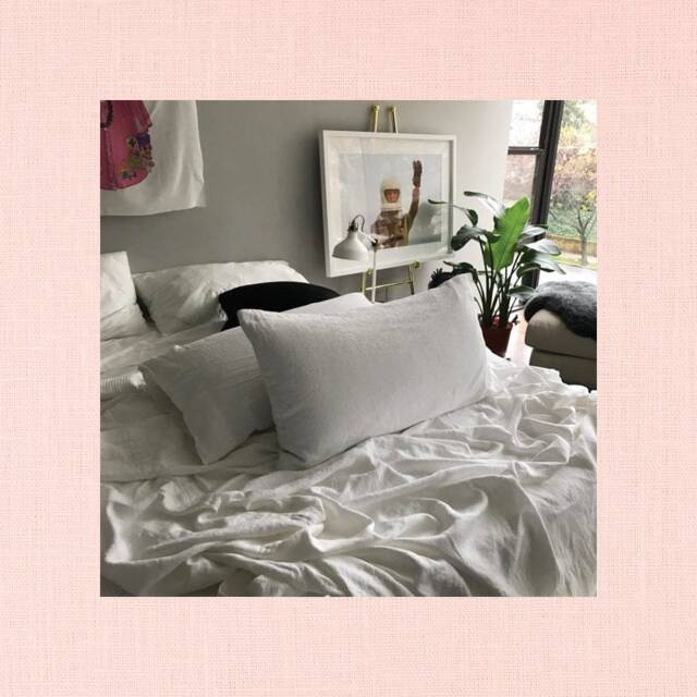 Blush Pink Pair Of Linen Pillowcases - Natural Bedding 100% Flax Fabric Made To Order in The Usa - image 1