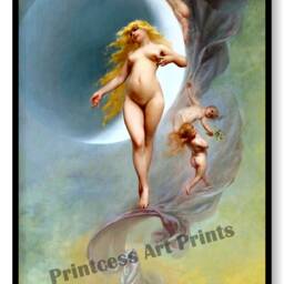 Luis Ricardo Fairy Or Goddess Vintage Illustrations Set Of 3 Art Prints - thumbnail 3