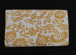 Handmade Indian Cotton Kantha Quilt - Lightweight Bedspread Throw - thumbnail 1
