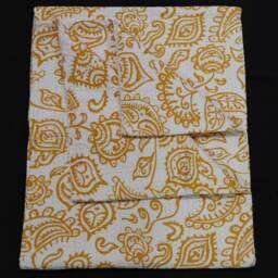Handmade Indian Cotton Kantha Quilt - Lightweight Bedspread Throw - thumbnail 2