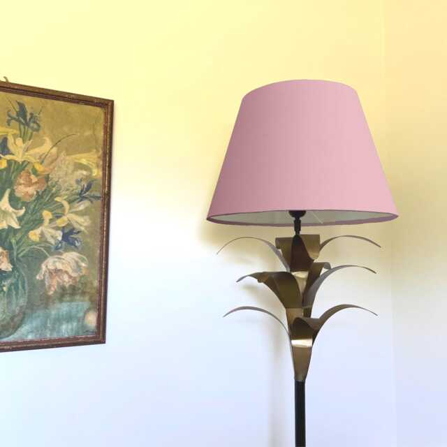 Light Pink Cotton Empire Lampshade, Coolie Ceiling Shade - image 1