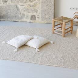 Large Beige Rug 140x200cm, Rug For Bedroom, Carpet, Living Room, Area Rug, Nursery Kids Ecru Neutral Color - thumbnail 2