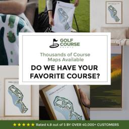 Muttontown Country Club, Ny Golf Course Map Wall Art, Golfer Lover Gift For Him, Housewarming Gift, Sport Man Cave Home Decor - thumbnail 4