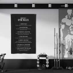 Personalized Gym Banner Flag - Custom Rules Flag, Sign, Decor, Wall Art, Motivational Banner, Inspirational Signs - thumbnail 4