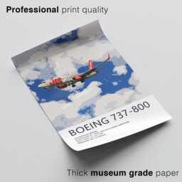 Jet2 Boeing 737 Print, Aviation Art, Airliner Art Prints, Pilot Gift, Poster, Airline Decor - thumbnail 3
