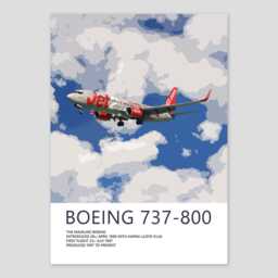 Jet2 Boeing 737 Print, Aviation Art, Airliner Art Prints, Pilot Gift, Poster, Airline Decor - thumbnail 2