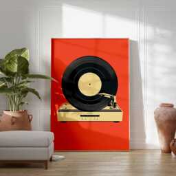 Retro Vinyl Music Print, Poster, Decor, Gift, Gift For Musician, Lover Room Print - thumbnail 3