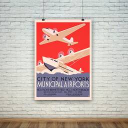 New York Posters Vintage Nyc Travel Prints - thumbnail 1