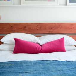 Raspberry Pink Velvet Lumbar Pillow, Cotton Cushion - thumbnail 4