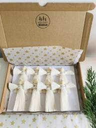Macrame Mini Angels - Baptism Angel Gift Christening Keepsakes Confirmation Holy Communion Favours Boho Christmas Tree Ornaments