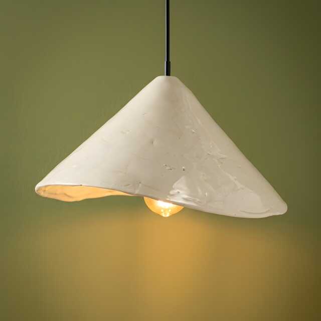 Handmade Ceramic Pendant Light Kitchen Island Lighting Organic Modern Wabi Sabi Lamp Rustic Farmhouse Breakfast Bar - image 1
