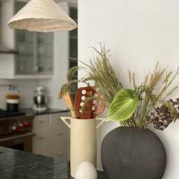 Handmade Ceramic Pendant Light Kitchen Island Lighting Organic Modern Wabi Sabi Lamp Rustic Farmhouse Breakfast Bar - thumbnail 3