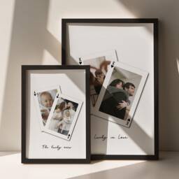 Personalised Photo Playing Card Art Print - Anniversary Gift - thumbnail 1