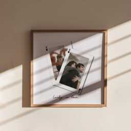 Personalised Photo Playing Card Art Print - Anniversary Gift - thumbnail 2
