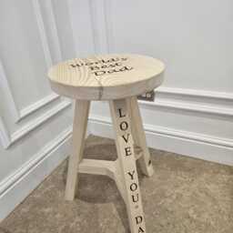 Personalised- The Heatherfold Stool - Our Most Popular Stool Is Available With Custom Engraving To Celebrate Your Special Person Or Occasion - thumbnail 3