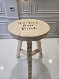 Personalised- The Heatherfold Stool - Our Most Popular Stool Is Available With Custom Engraving To Celebrate Your Special Person Or Occasion - thumbnail 1