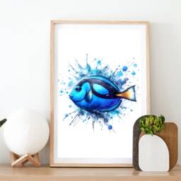 Sealife Prints - Set Of 3 Posters Paintings - Watercolour Sea Life Watercolor Gifts Artwork Decor Room Poster Print - thumbnail 2