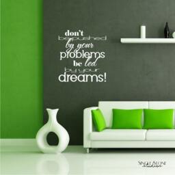 Dreams Wall Decal Ralph Waldo Emerson Quote, Vinyl Lettering - thumbnail 1