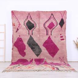 Moroccan Rug, Berber 6x9 Ft, Colorful Area Rug - thumbnail 1