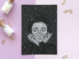 starlight Art Print - Poster Aesthetic & Dreamy Illustration Wall Decor Print Summer Home Spring Present - thumbnail 1