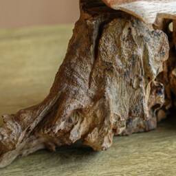 Wooden Fish Statue 12 Inch/30 cm Width, Table Decor, Statue, Nature Sculpture, Living Room, Home Room Gift For Her - thumbnail 4