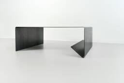 Rectangle Raw Steel Coffee Table Minimal Industrial Living Room Furniture - thumbnail 1