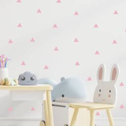Triangle Vinyl Wall Decals, Wall Decal, Nursery Vinyl Triangle Stickers, Shape Decals, Baby Room Home Decals - thumbnail 2