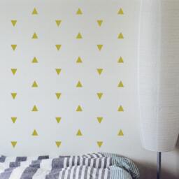 Triangle Vinyl Wall Decals, Wall Decal, Nursery Vinyl Triangle Stickers, Shape Decals, Baby Room Home Decals - thumbnail 3
