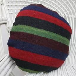 Designer Pillows, Home Decor Pillow, Kilim Pillow Covers, 16x16 Pink Cushion Case, Circle Cover, Pattern Throw 185 - thumbnail 3