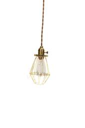 Vintage Industrial Cage Light - Economy Minimalist Bare Bulb Pendant - thumbnail 2
