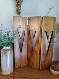 Decorative Bifold Heart Panels, Window Screen, Freestanding Blind, Heart Decor