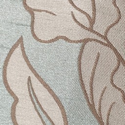 554. Handmade Flowers On Duck Egg Blue Jacquard Cushion Cover. Various Sizes - thumbnail 2