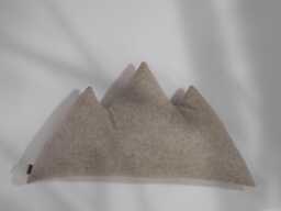 Little Mount Triglav Pillow Handmade Recycled Felt Mountain Cushion - Maxi Size