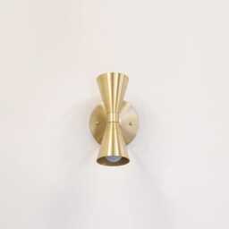 Brass Wall Sconce Light With, Modern Brass Light, Minimal Light, Ul Listed, No. S7026-10 - thumbnail 3