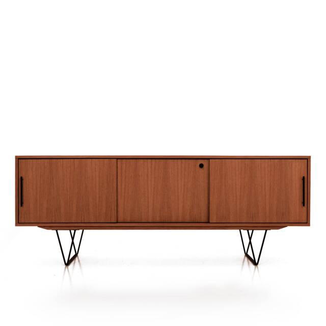 Mid-Century Sideboard, Dresser, Commode, Credenza Made Of Oak Vaneer - Teak Colour Livlo T-S04 - image 1