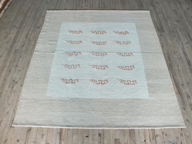 Kilim Rug/Beige Rug/Turkish Rug, Flatweave Contemporary Modern Bordered Handwoven Decorative Office Rug - image 1