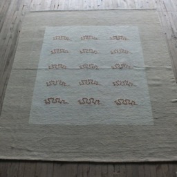 Kilim Rug/Beige Rug/Turkish Rug, Flatweave Contemporary Modern Bordered Handwoven Decorative Office Rug - thumbnail 3