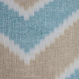 Chevron Pillow Cover - Blue & Tan Flamestitch Designer - thumbnail 2