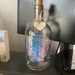 Tree Of Life Light Up Bottle, Bottle Lamp With Gift Messaging Service & Bag - thumbnail 3