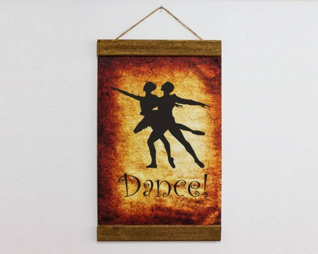 Ballet Canvas Print, Ballerina Art, Wood Framed Dance Wall Decor - image 1