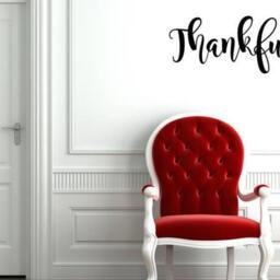 Thankful Vinyl Wall Decal Peel & Stick Lettering - thumbnail 2